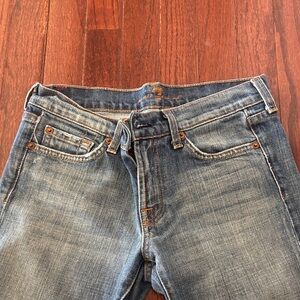 Seven for all Mankind Blue Washed Denim Jeans. Straight. Sz 27